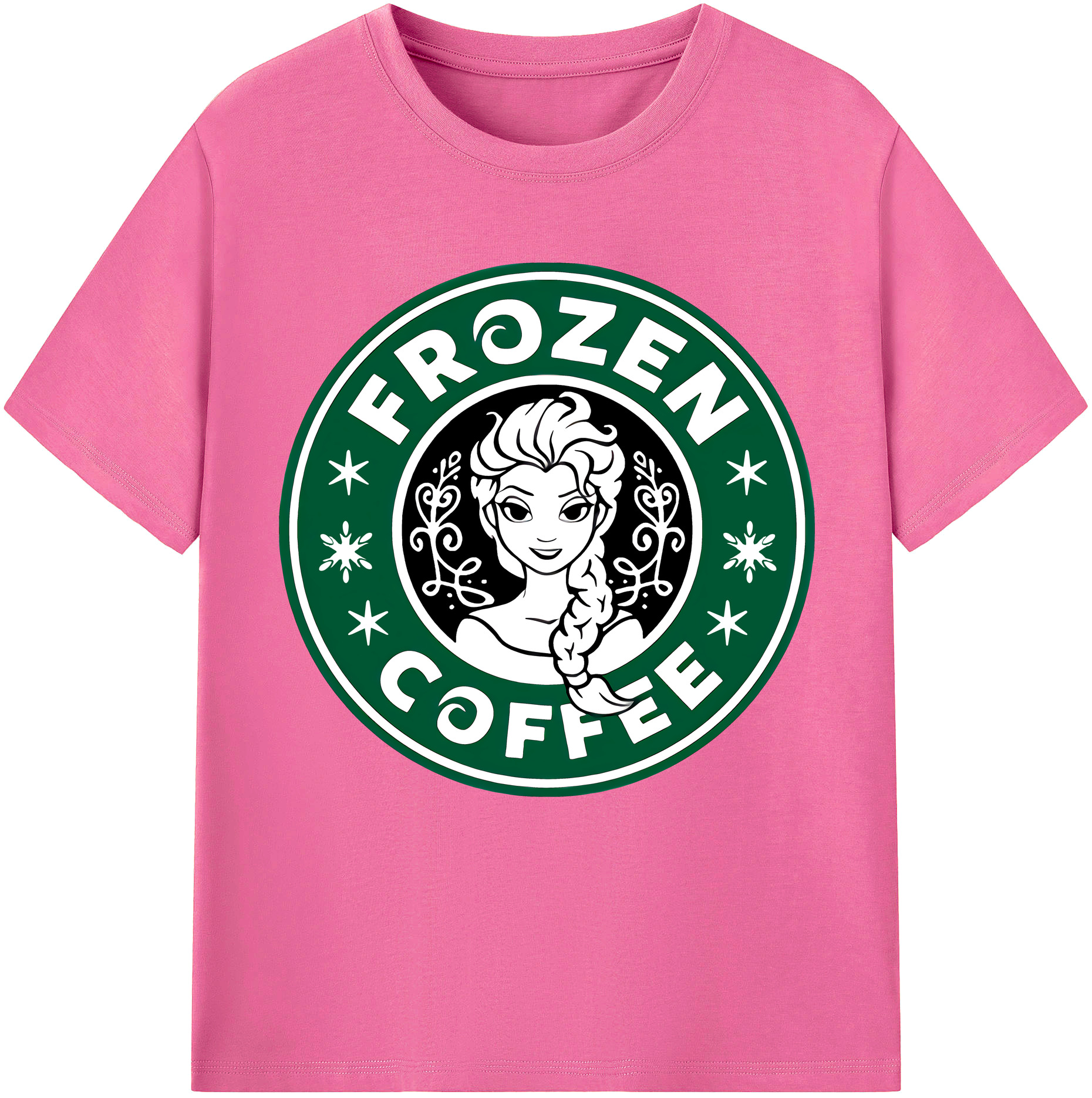 （画像用） アナと雪の女王 アンナ エルサ Frozen Anna Elsa レディースカジュアルプリントTシャツ（綿100％）